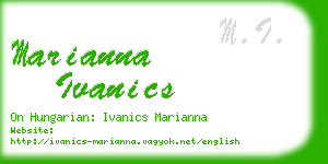 marianna ivanics business card